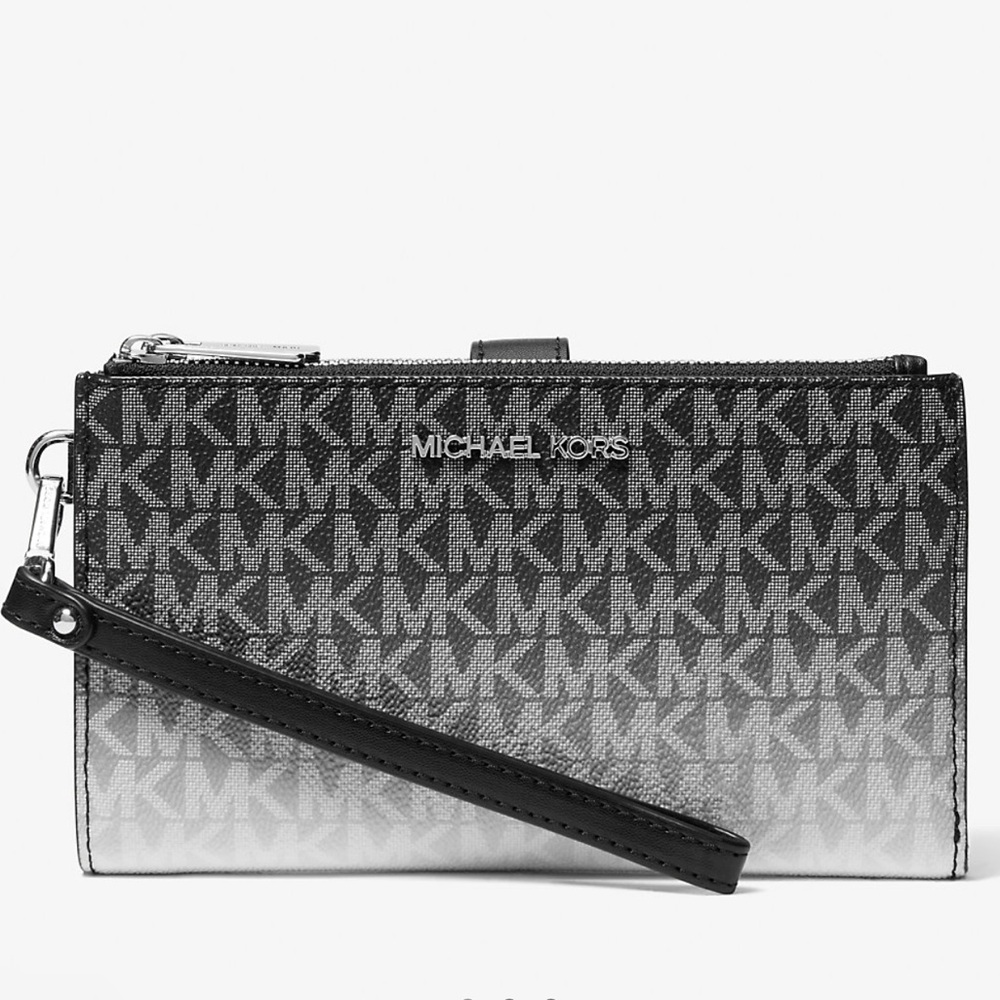 Michael Kors Jet Set Large Ombré Signature Logo Wristlet Wallet Phone
BLACK 
NWT